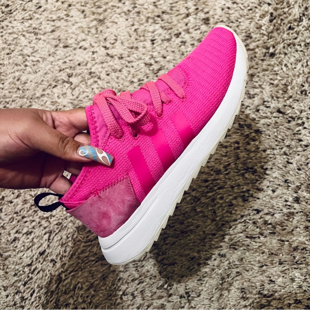 Hot Pink Adidas Sneakers